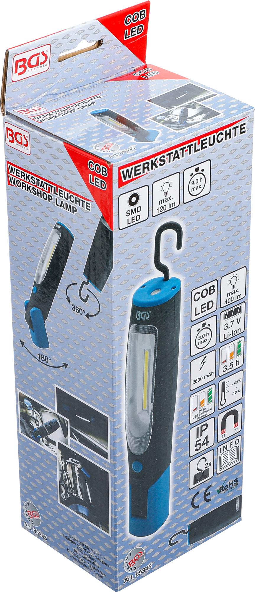 Darbo lempa su magnetu ir kabliu | COB LED (85345)