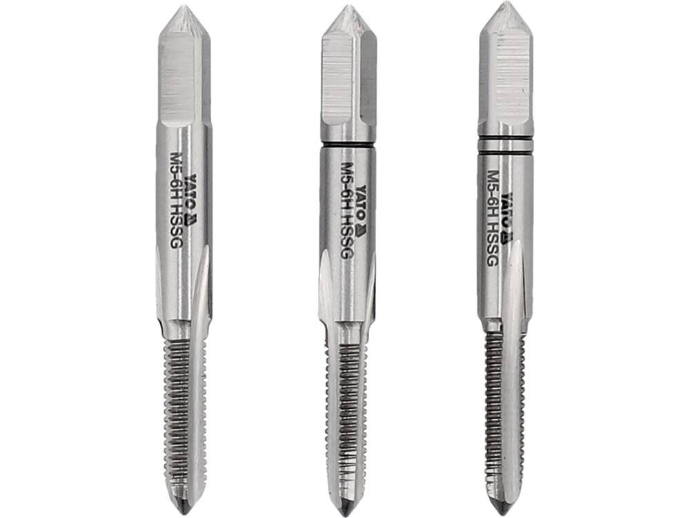 Sriegikliai 3vnt.M5x0,8, HSS/M2 (YT-2932)