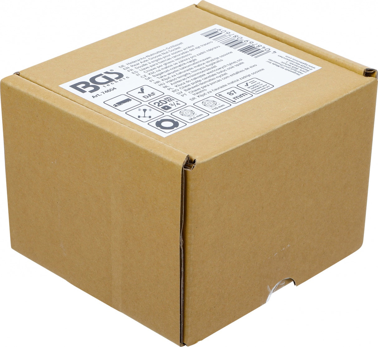 Galinės ašies veržlės galvutė | vidiniai dantukai | DAF (LF 45) 12t (74604B)