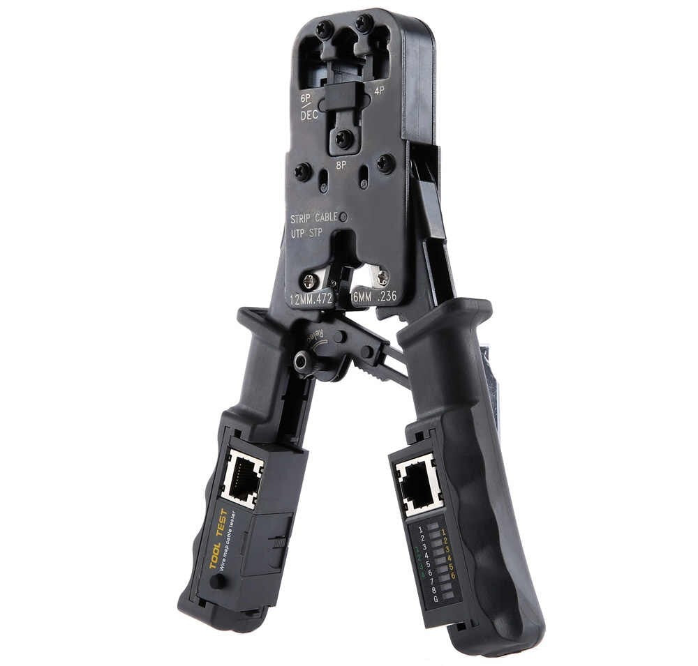 Laidų testeris | Replės laidų jungčių užspaudimui | 2 viename (HT022)