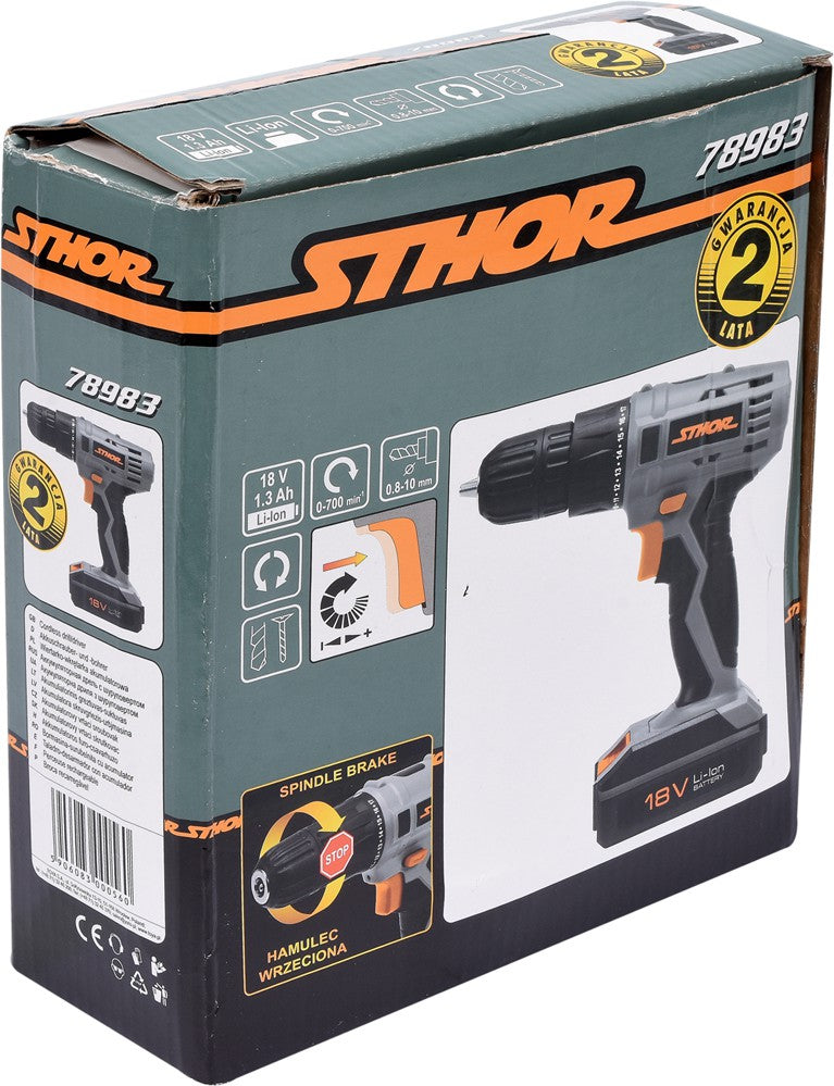 Аккумуляторная дрель-шуруповёрт LI-ION 18V 1,3 AH