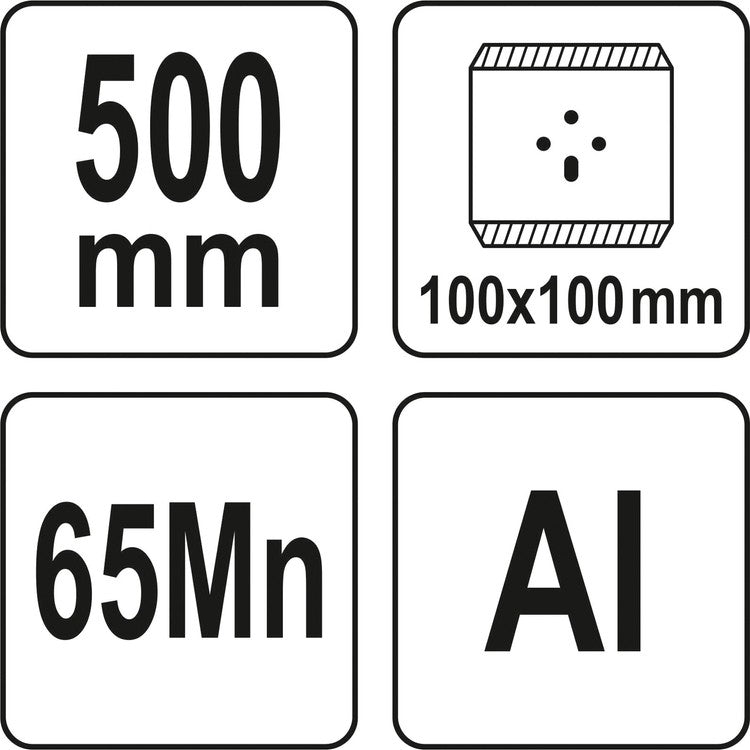 Grindų grandiklis | tvirta konstrukcija | smūginis | 500 mm (YT-52841)
