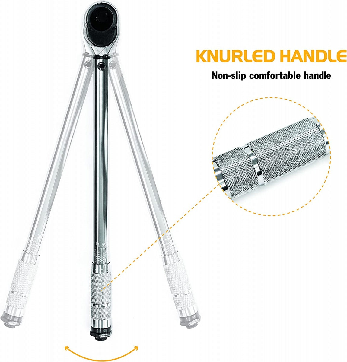 Dinamometrinis raktas | 12.5 mm (1/2") | 28 - 210 Nm (57350V)