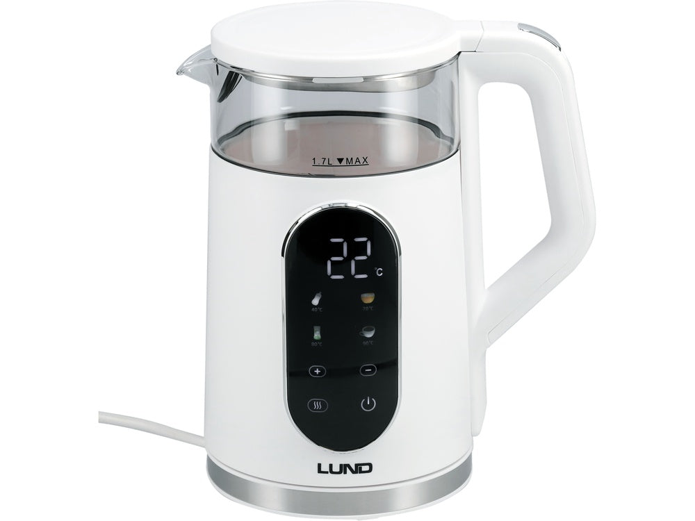 Elektrinis virdulys | temperatūros reguliavimas | baltas | 1,7 l (68224)
