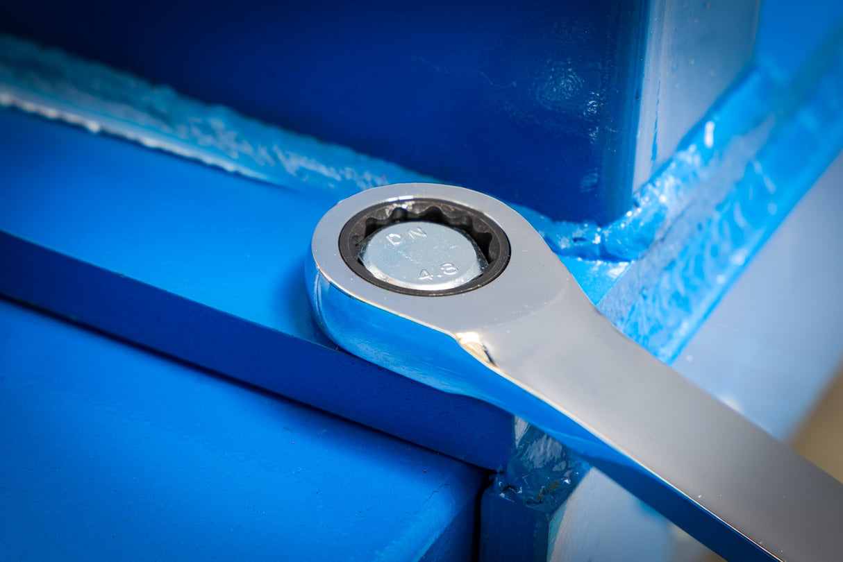 Terkšlinių ir žiedinių veržliarakčių rinkinys | dvipusiai | ilgas tipas | 10 - 19 mm | 10 vnt. (7239)