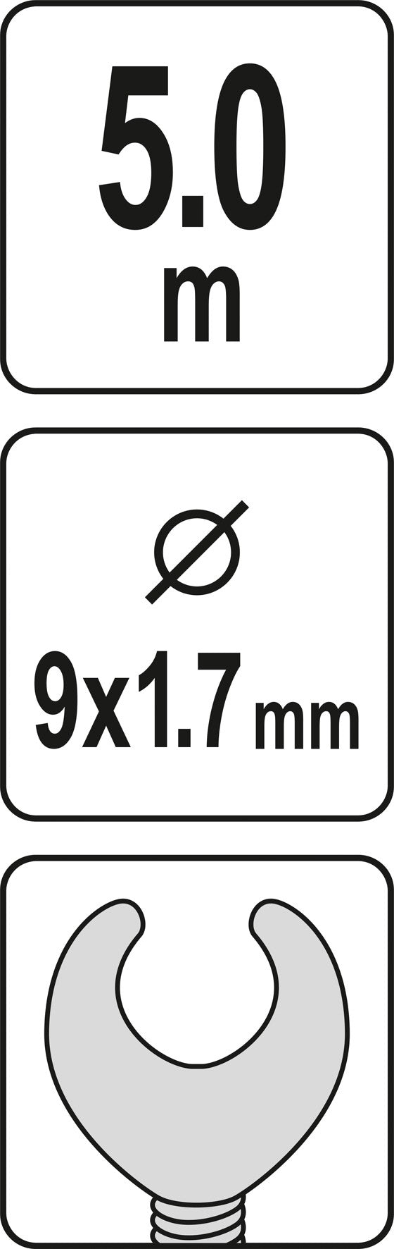 DRAIN AUGER 5M X 9MM (YT-25004)