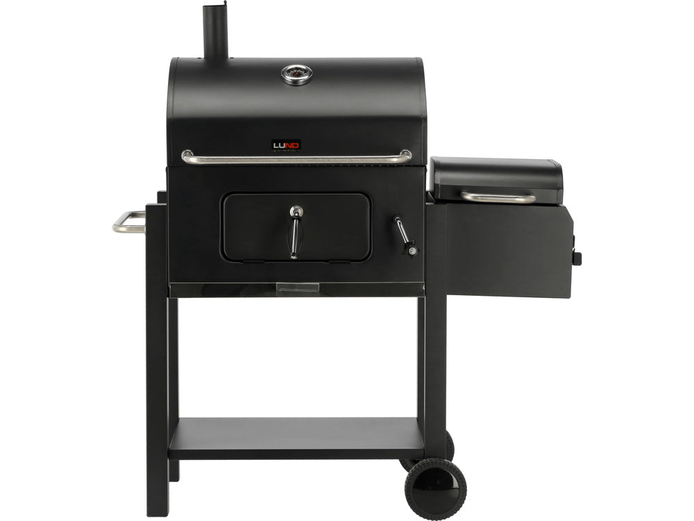 Medžio anglių kepsninė su rūkykla | DELUXE (99925)