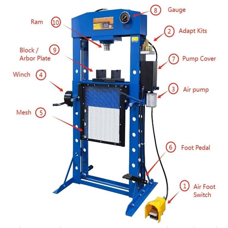 Presas hidraulinis | kilnojamas | 30 ton | Plius tipas (SP30P)