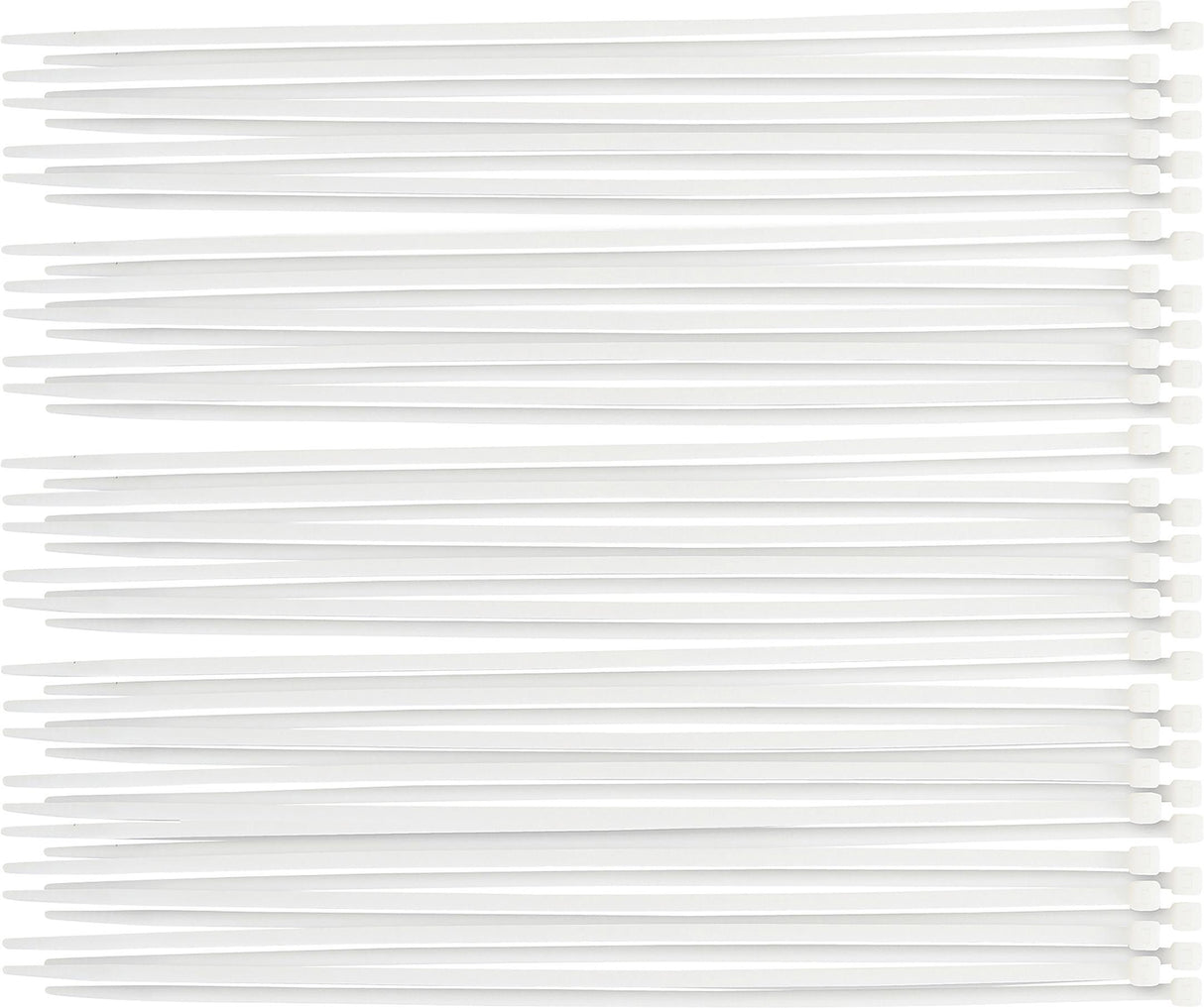 Suveržimo dirželių asortimentas | balti | 4,8 x 300 mm | 50 vnt. (80772)