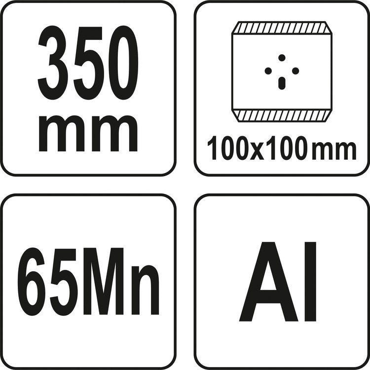 Grindų grandiklis | tvirta konstrukcija | smūginis | 350 mm (YT-52840)