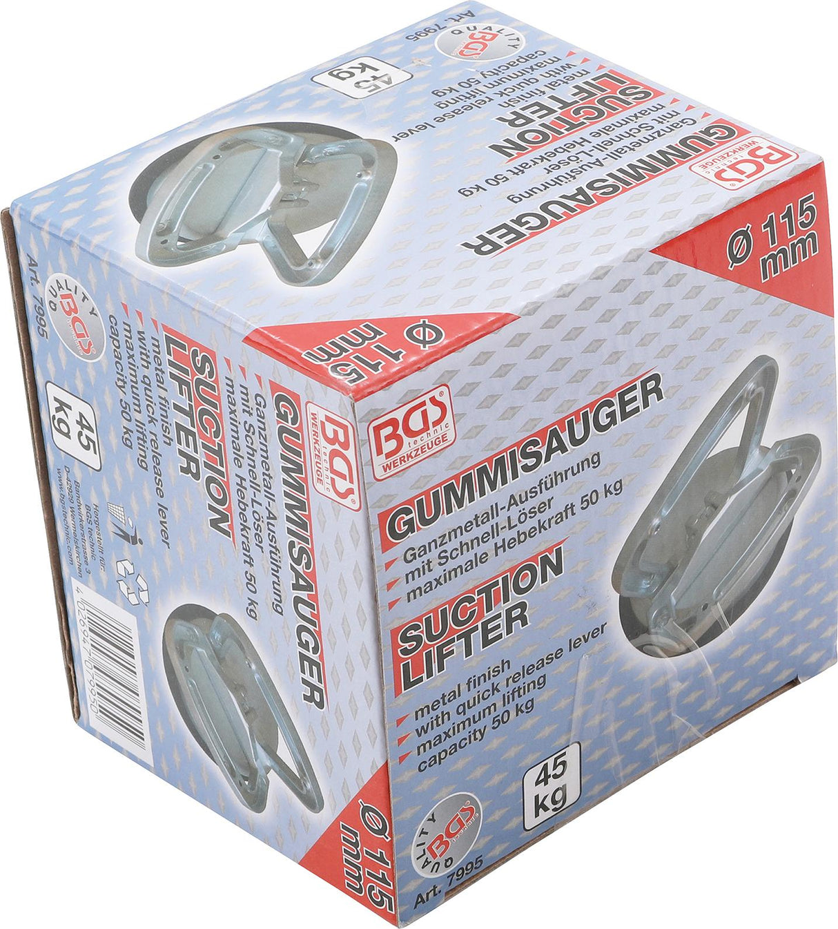 Prisisiurbiantis kėliklis | metalas | Ø 115 mm (7995)