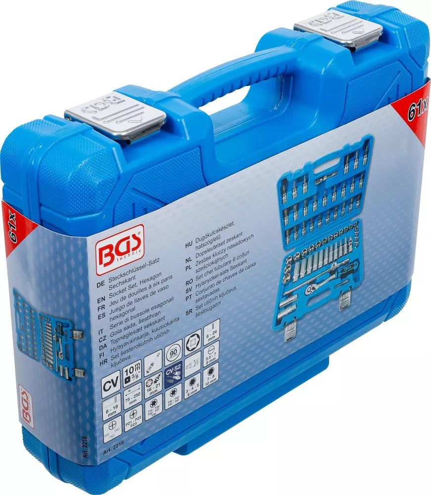 Įrankių rinkinys | 10 mm (3/8") | 61 vnt. (2218)