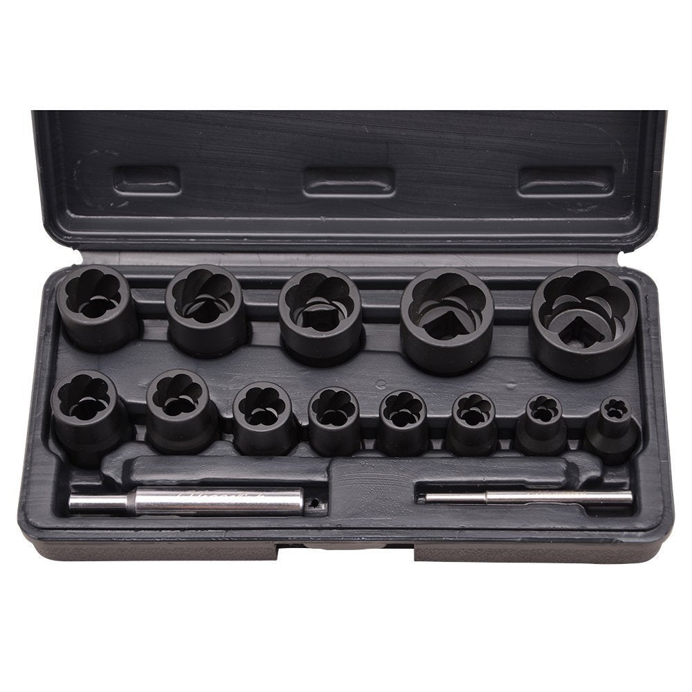 Galvučių sugadintiems varžtams komplektas 1/4"+1/2", 13vnt. "Stahlberg" (EH2408)