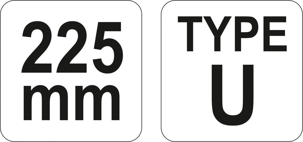 Replės suvirintojui fiksuojamos 225 mm tipas U (YT-2461)