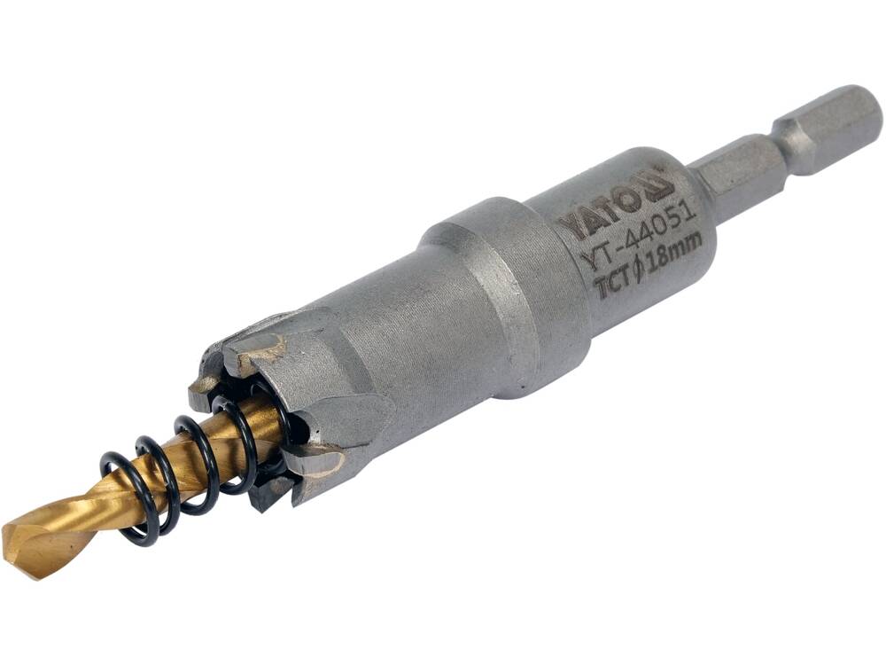 Skylių pjūklas / grąžtas metalui TCT | 18 mm (YT-44051)