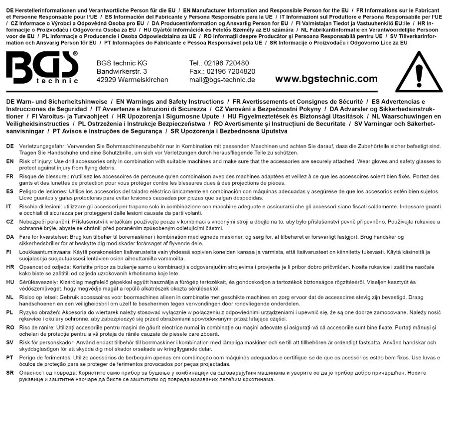 Greito užspaudimo griebtuvas | metalinė versija | 6,3 mm (1/4") antgalis x 20 UNF | 0,8–10 mm (74469)