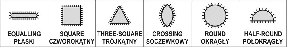 Dildelių rinkinys | 180x85x5 mm | 6 vnt. (YT-6162)