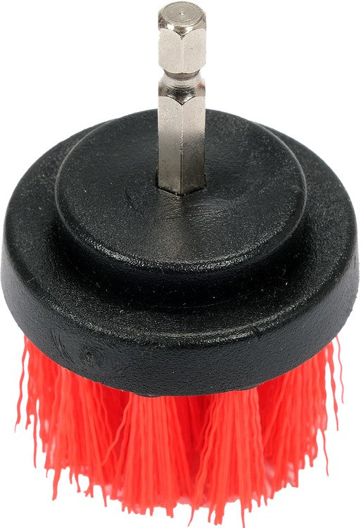 Šepečių rinkinys su Hex 6.3 mm (1/4") galu | Nailonas | 5 vnt. (YT-47777)