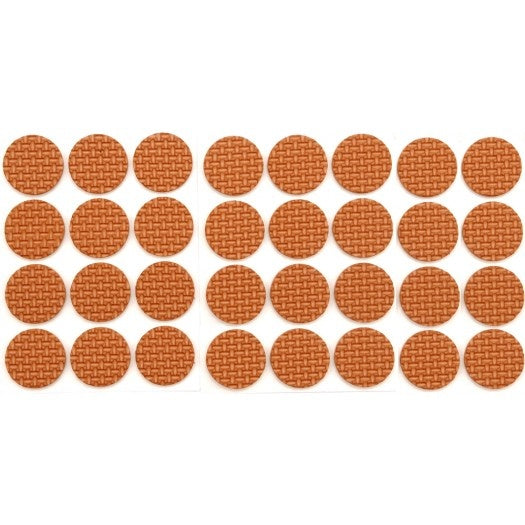 Lipnūs padukai baldams rudi 18mm/32vnt. (74881)