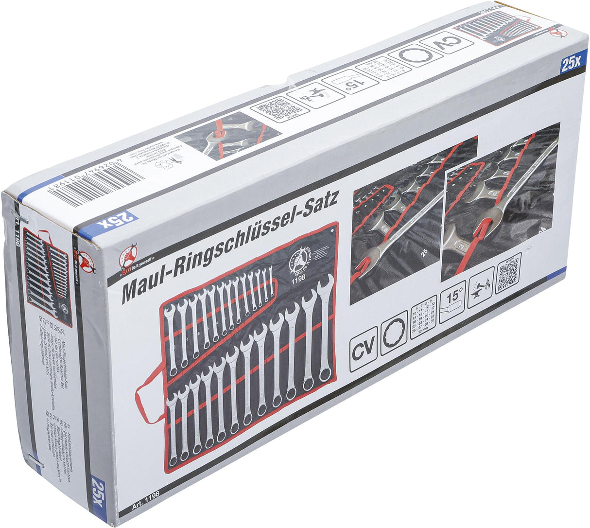 Kombinuotų raktų rinkinys | 6 - 32 mm | 25 vnt. (1198)