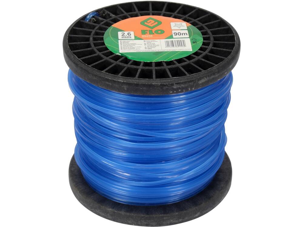 Valas žolei trimeriams | penkiakampis / Star | 2.6 mm x 90 m (89458)