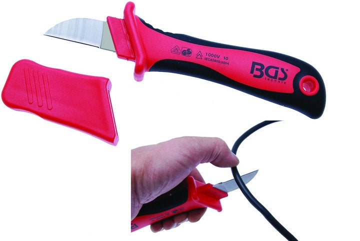 VDE kabelių peilis su apsauga nuo slydimo (7965)