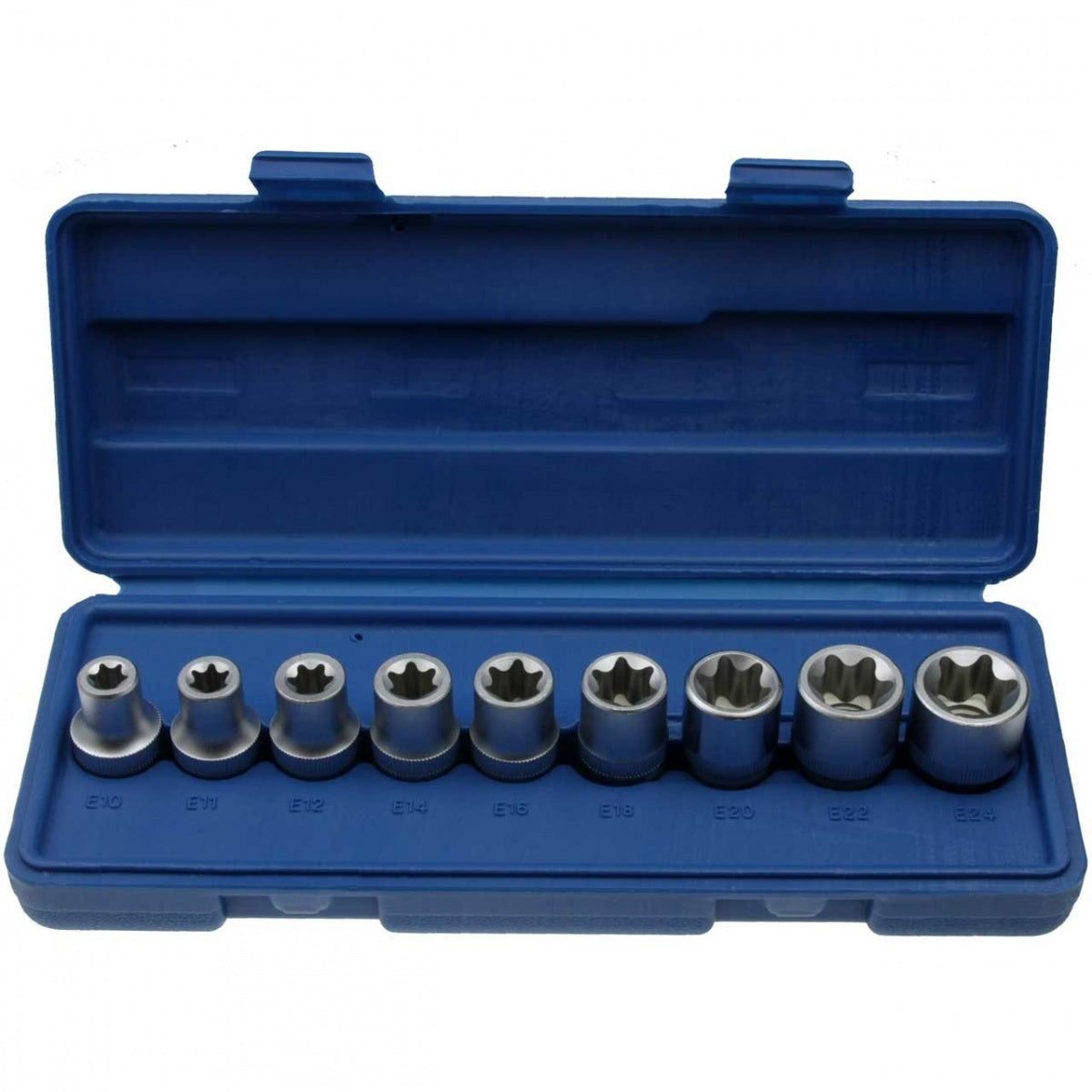 Galvučių komplektas E Tipo 1/2", 9 vnt. E10-E24 , 1/2" "Stahlberg" (HH0311)