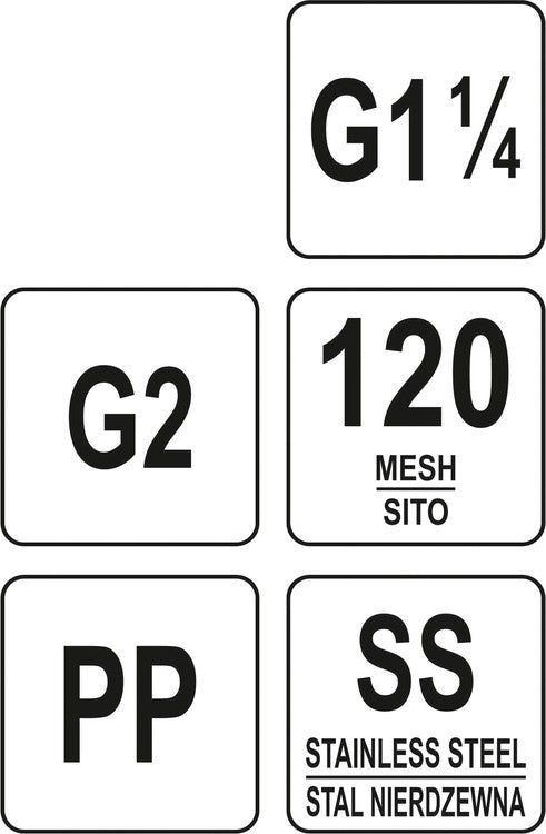 Pakaitinė kasetė Y tipo vandens filtrui | 1.5" ir 2" (88936)