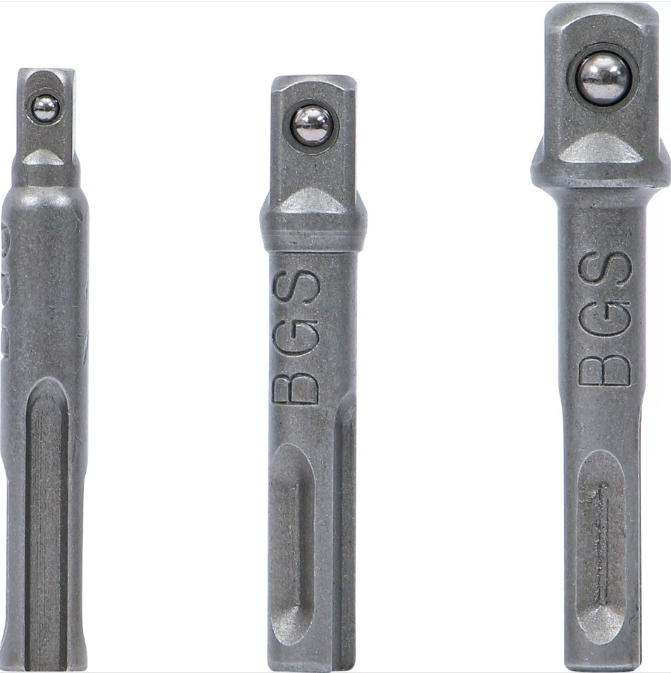 Adapterių rinkinys | SDS - išoriniai kvadratai 6,3 mm (1/4"), 10 mm (3/8"), 12,5 mm (1/2") | 3 vnt. (8214)