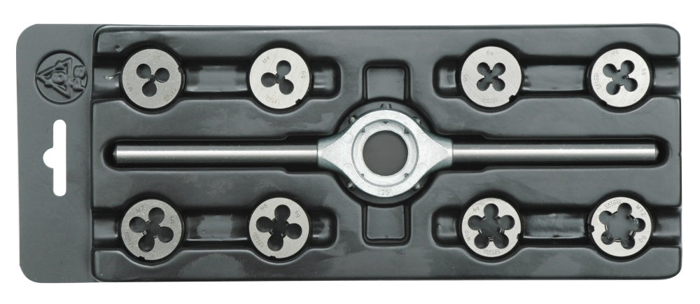 Набор плашек M3-M12 9 шт. (Чехия)