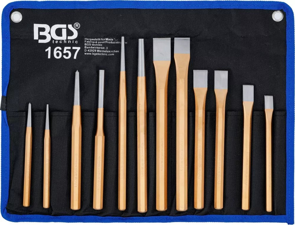 Kaltų / išmušėjų / žymeklių rinkinys | 12 vnt. (1657)