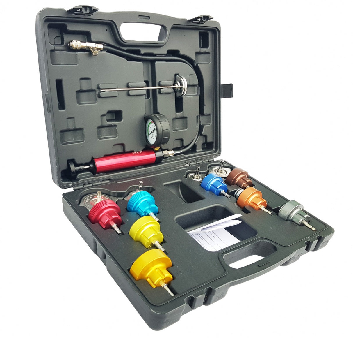 Aušinimo sistemos testeris | 0 - 2,5 bar | 14 vnt. (SK2110)