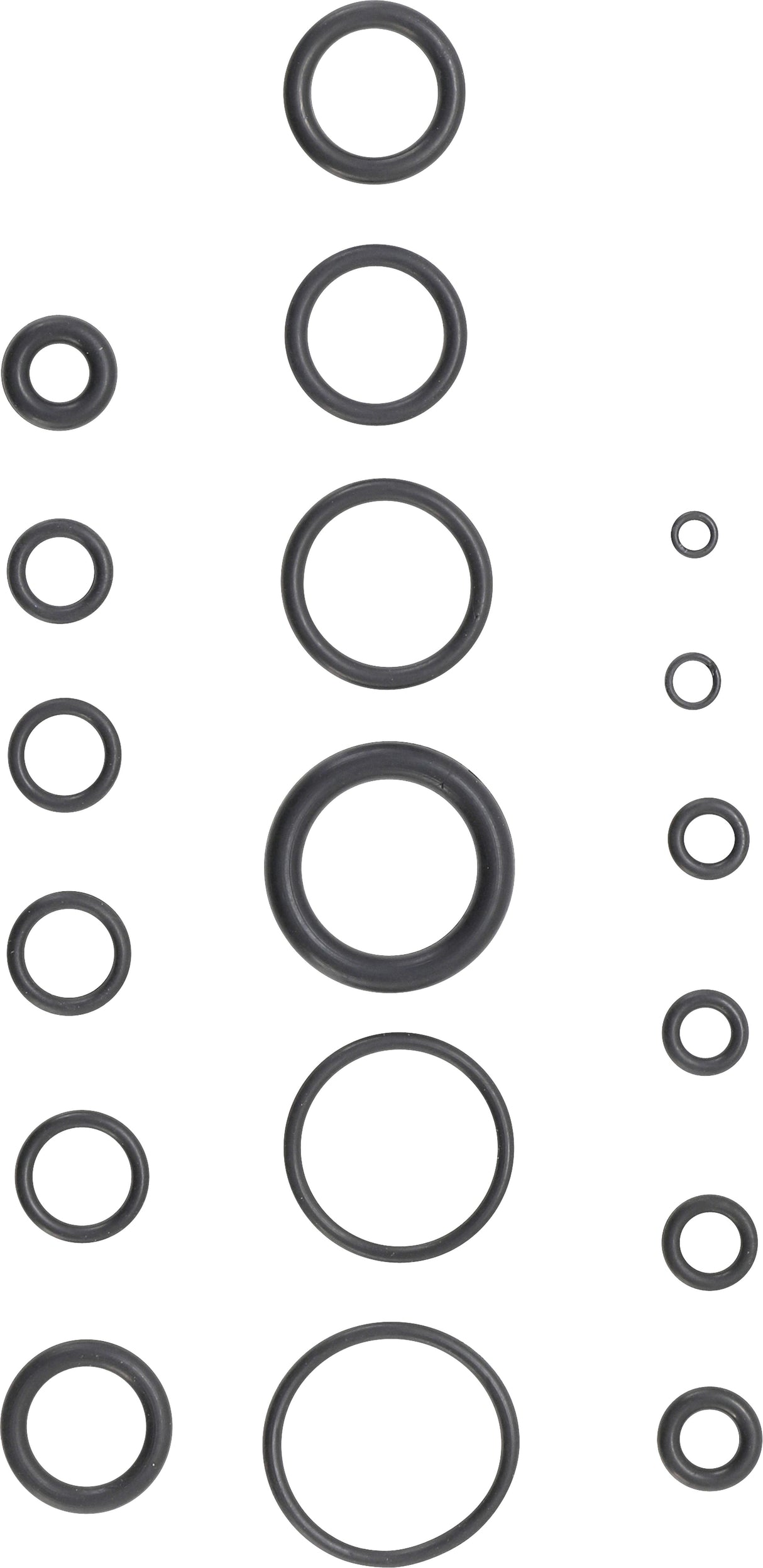 Guminių tarpinių / manžetų asortimentas | Acrylic (NBR) | Ø 3 - 22 mm | 225 vnt. (8044)