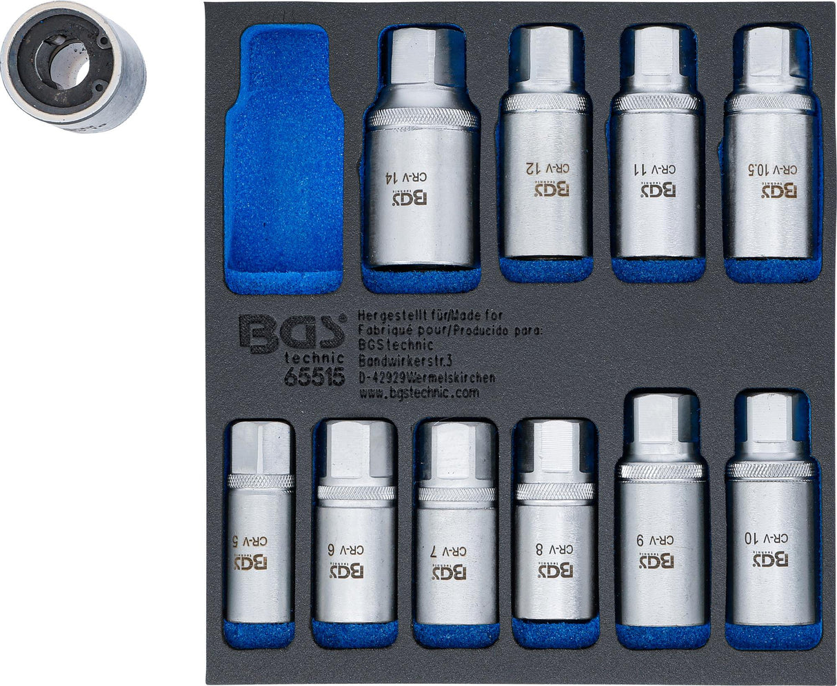 Smeigių išsukėjų rinkinys | 5 - 16 mm | 11 vnt. (65515)