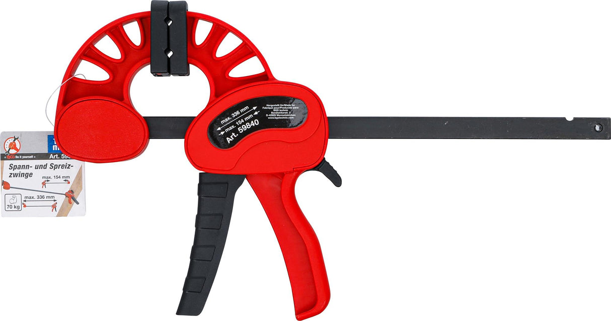 Vienos rankos spaustukas | F tipas | 150 mm (59840)