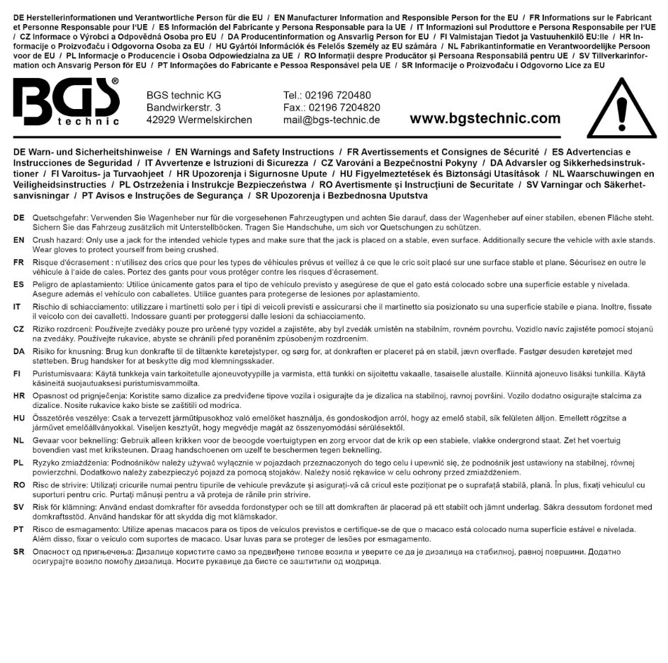 Atsarginis hidraulinis įrenginys | nuo BGS 2889 (2889-1)