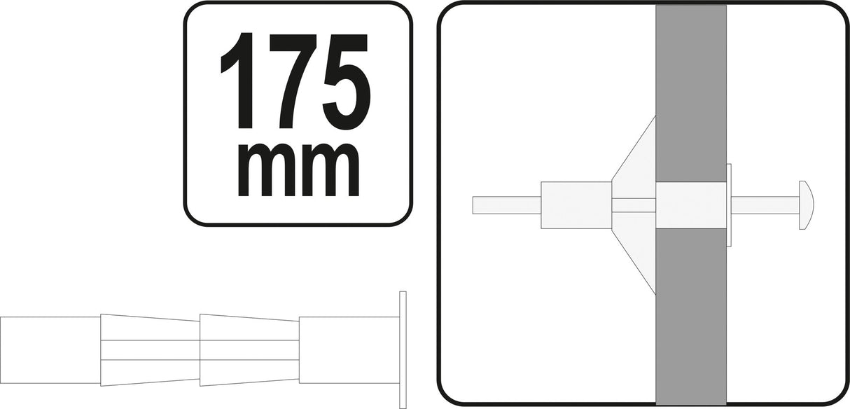 Ankerių / kaiščių (molly) tvirtinimo replės (YT-51452)