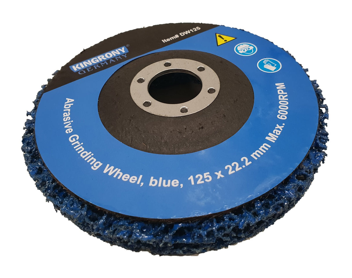 Šlifavimo diskas su abrazyvine medžiaga | mėlynas | Zirconium | 125x22.2 mm (DW125)