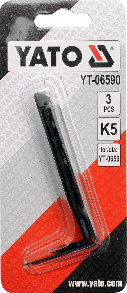 Peiliukų rinkinys rankiniam stiklo pjovikliui | 3 vnt. (YT-06590)