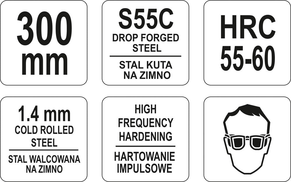 Žirklės skardai | 300 mm (YT-1965)