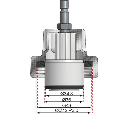 Spaudimo adapteris | Ford Mondeo, Land Rover, Opel, Ssangyong (8027-12)