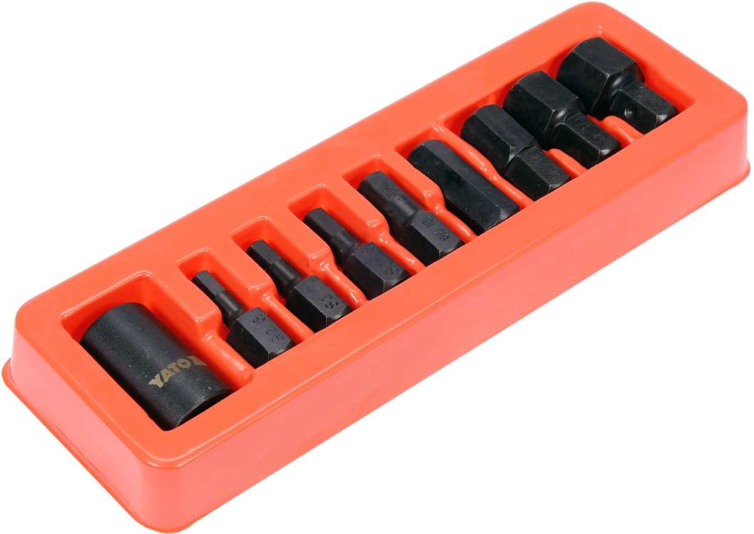 9PCS 1/2"DR IMPACT HEX BIT & HOLDER SET (YT-10662)