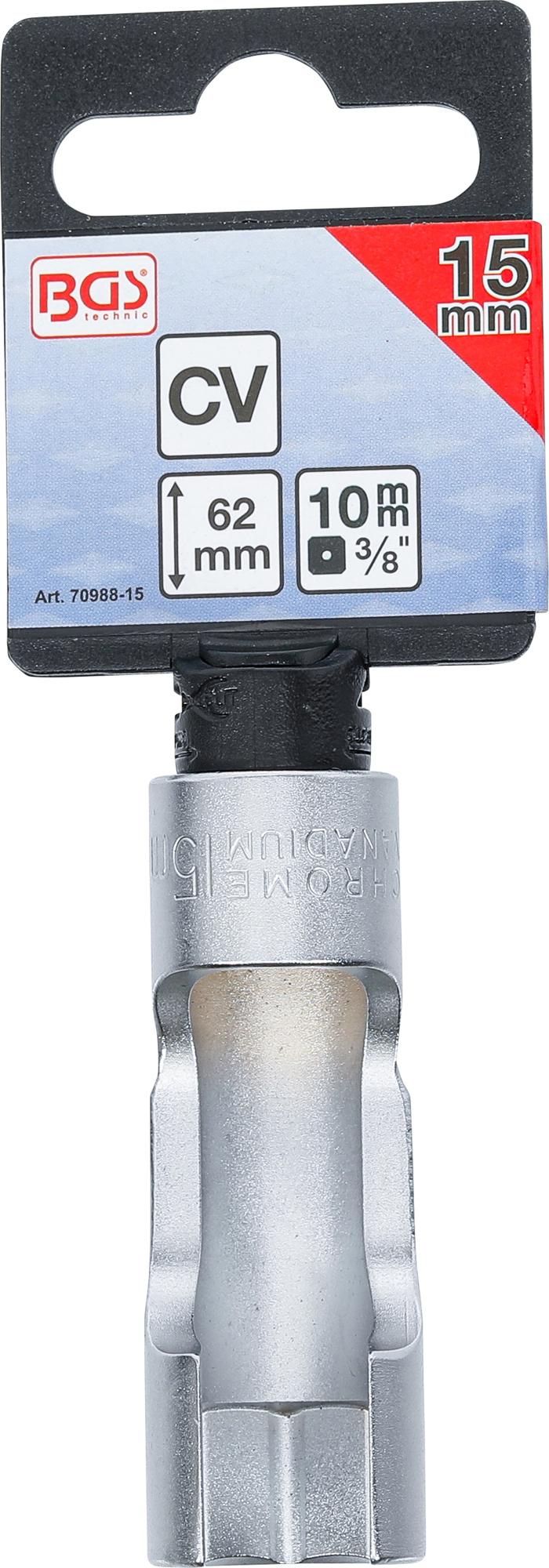 Speciali galvutė su įšpjova | 10 mm (3/8") | 15 mm (70988-15)