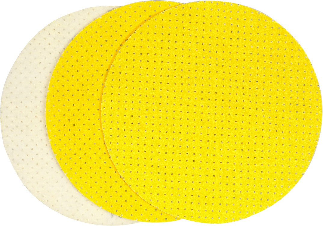 Perforuotas šlifavimo diskas su Velcro | P180 | 225mm | 3 vnt. (YT-846053)