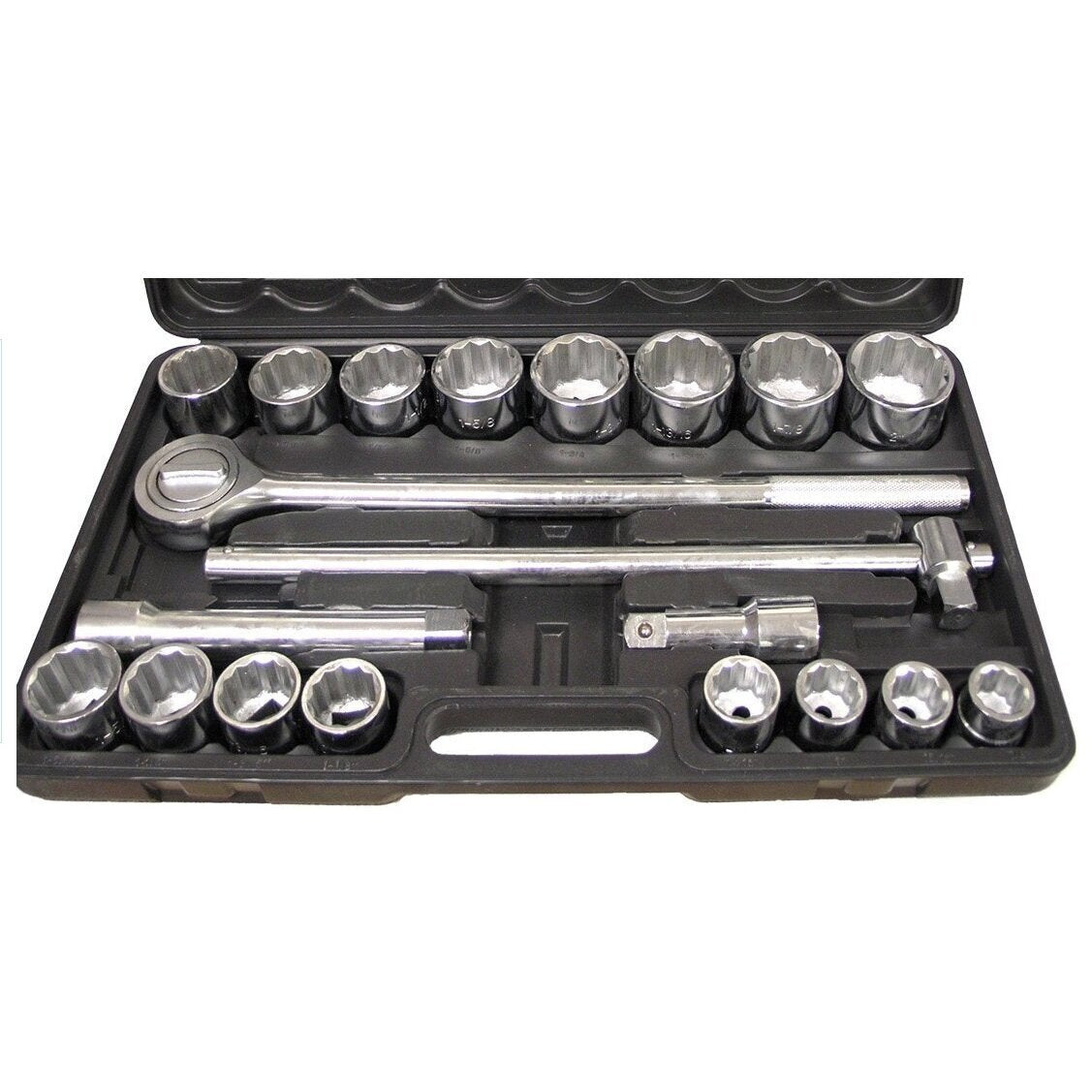 Galvučių komplektas 12 kampų | 20 mm (3/4") | 21 vnt. (ES-4228)