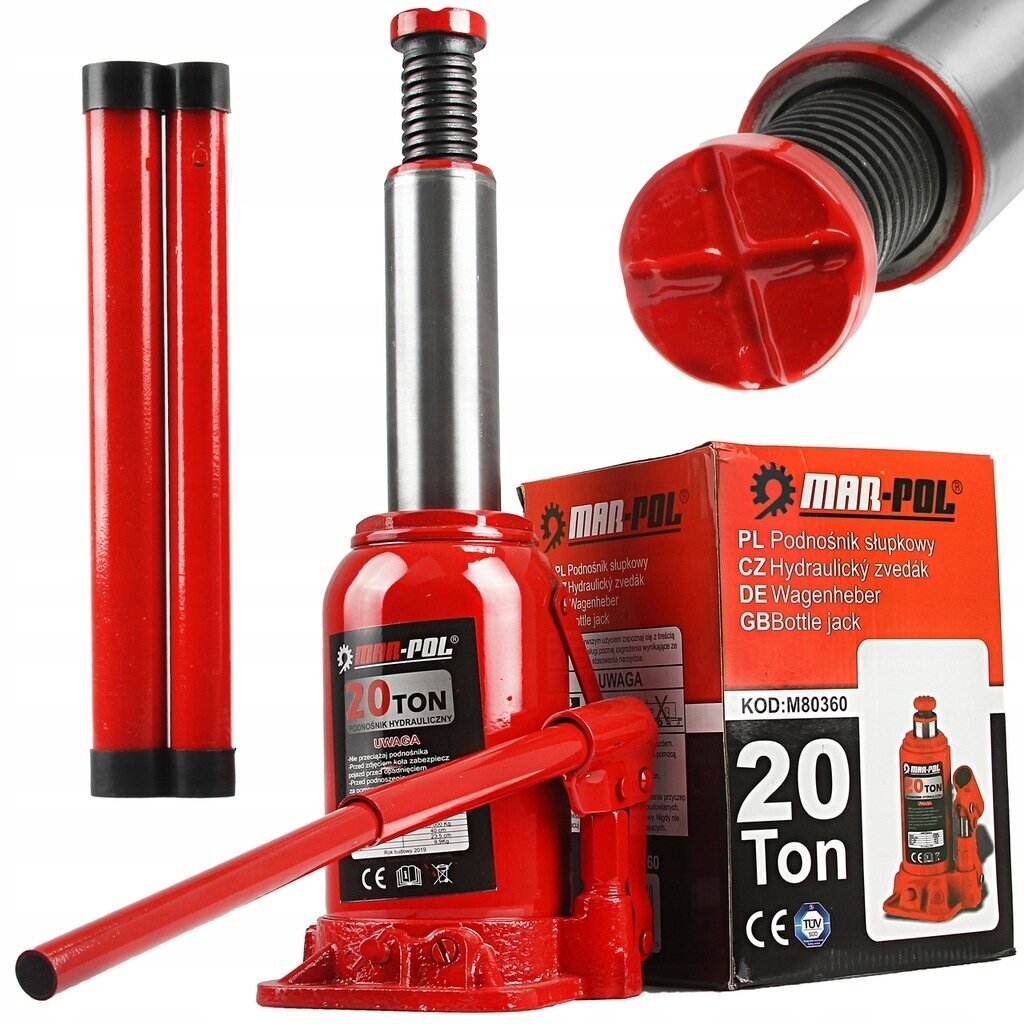 HYDRAULIC BOTTLE JACK | 235-450 MM | 20 T (80082V)