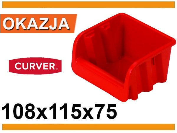 Dėžutė sandėliavimui raudona 10,8x11x7,5 (78821)