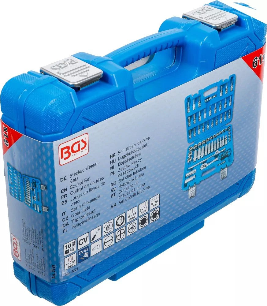 Įrankių rinkinys | 10 mm (3/8") | 61 vnt. (2229)