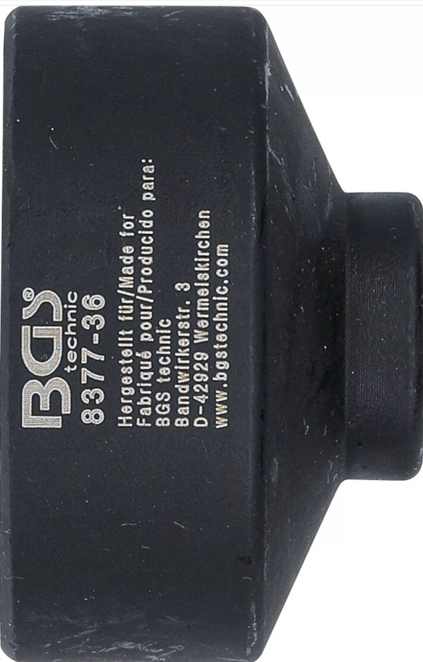 Filtro galvutė | 6 kampai | Ø 36 mm (8377-36)