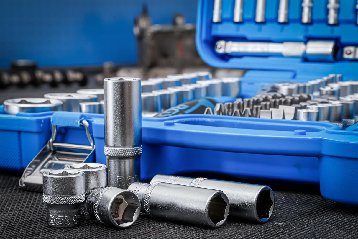 Galvučių rinkinys | 6.3 mm (1/4") / 10 mm (3/8") / 12,5 mm (1/2") | 192 vnt. (2243)